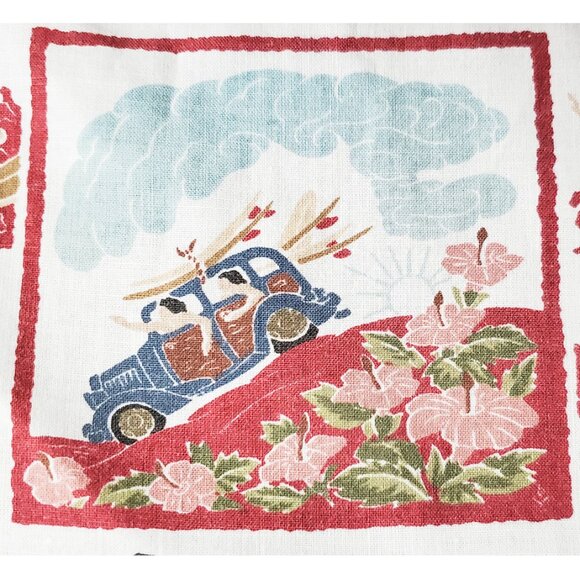 Reyn Spooner Dietrich Varez Mens Hawaiian Pullover Shirt Surfer Woody Car Vtg XL - Picture 4 of 12